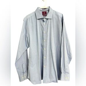M&S collection Luxury Egyptian cotton Blue Dress‎ shirt Size 18.5